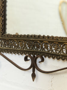 American Made Cast Iron Mirror circa 1920’s
