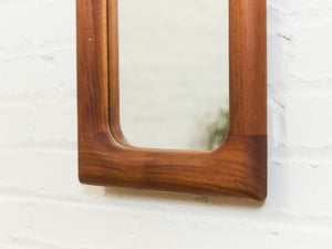 Danish Teak Arc Mirror