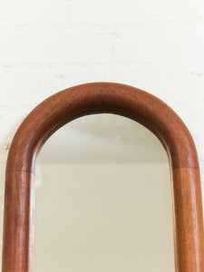 Danish Teak Arc Mirror