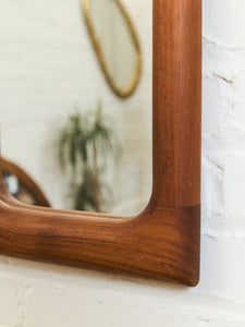 Danish Teak Arc Mirror