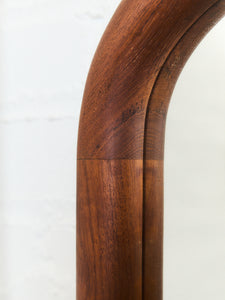 Danish Teak Arc Mirror