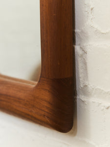 Danish Teak Arc Mirror