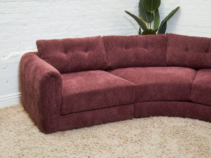 Harlow Sectional in Plum