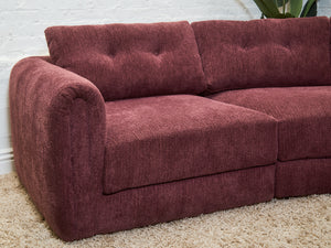 Harlow Sectional in Plum
