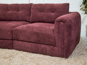 Harlow Sectional in Plum