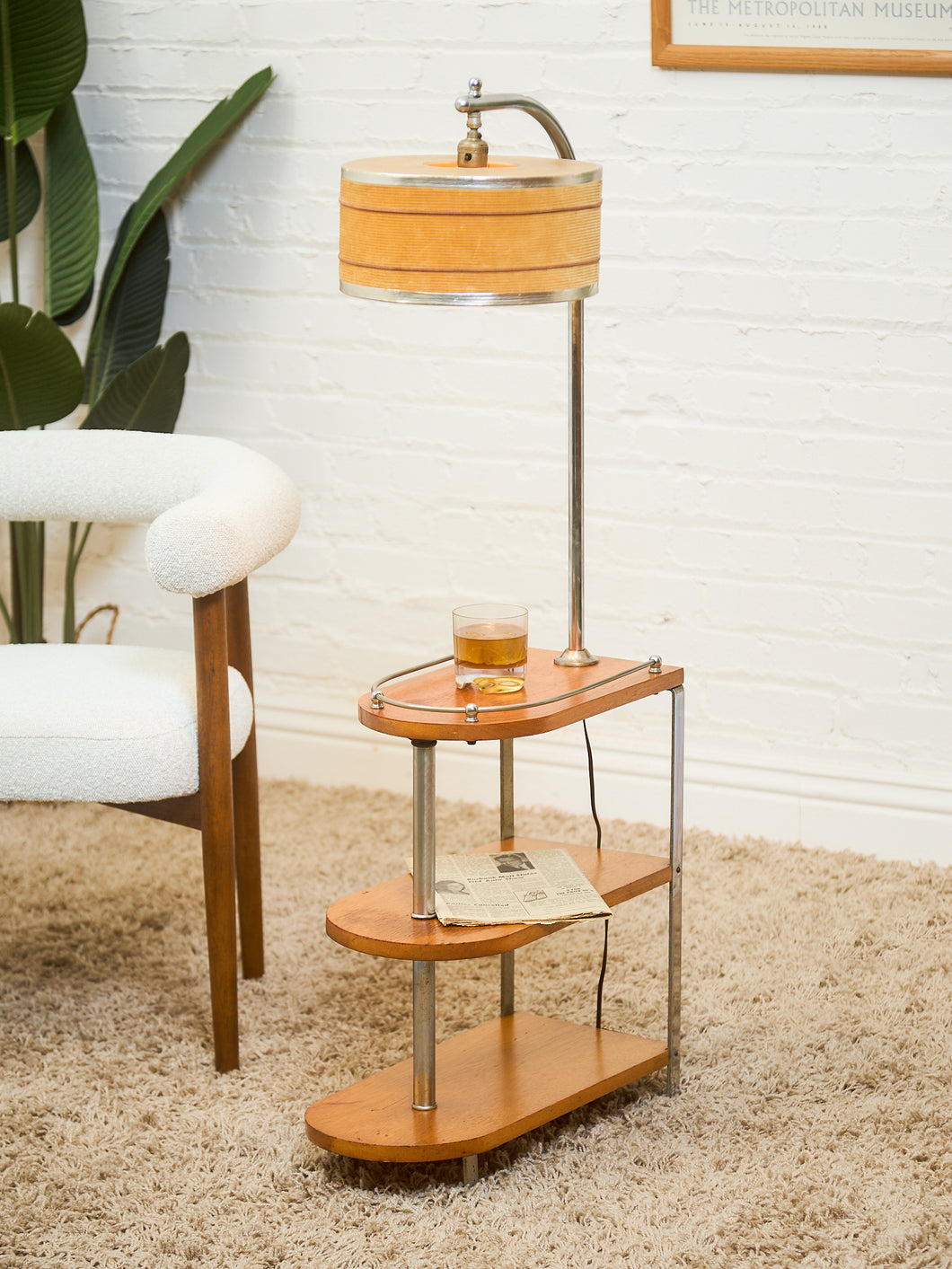 1940's Art Deco Gilbert Rohde Floor Lamp