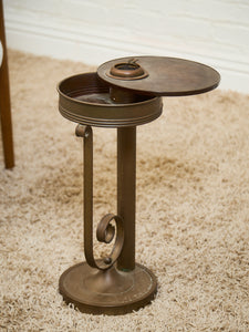1930’s Von Nessen Chase Brass Ashtray With Stand