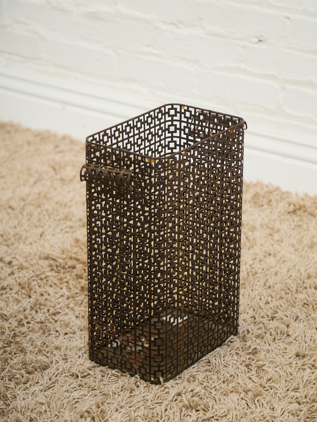Hollywood Regency Waste Basket