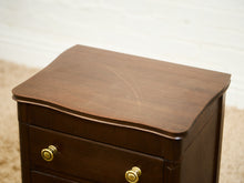 Load image into Gallery viewer, 1920’s Federal Cabinet End Tables Nightstands with Clever Bar Storage
