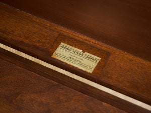 1920’s Federal Cabinet End Tables Nightstands with Clever Bar Storage
