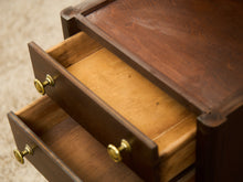 Load image into Gallery viewer, 1920’s Federal Cabinet End Tables Nightstands with Clever Bar Storage
