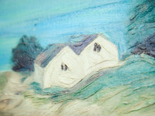 Load image into Gallery viewer, Coastal Houses on the Bluff Print on Canvas
