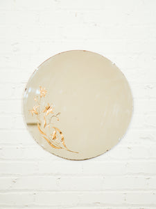 Deco Etched Copper Beveled Mirror