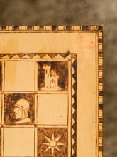 Load image into Gallery viewer, Vintage Handcrafted Wooden Chessboard with Medieval-Themed Designs
