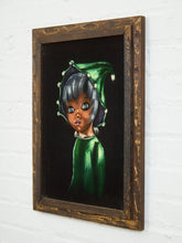 Load image into Gallery viewer, 1970’s Black Velvet Jester Painting
