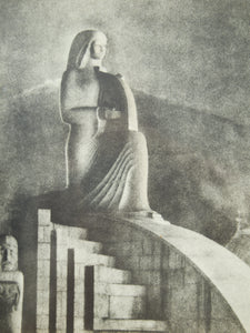 Original Photograph of the statue Hollywood Bowl in California 1947