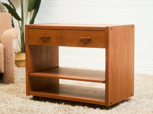 Teak Vintage Mid Century Media Stand