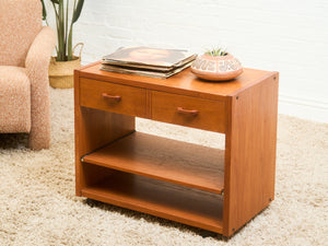 Teak Vintage Mid Century Media Stand