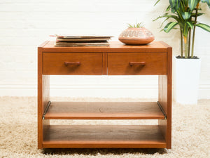 Teak Vintage Mid Century Media Stand