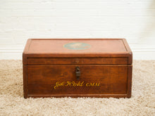 Load image into Gallery viewer, 1910 Antique Solid Oak Tool Chest
