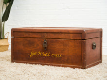 Load image into Gallery viewer, 1910 Antique Solid Oak Tool Chest
