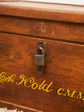 Load image into Gallery viewer, 1910 Antique Solid Oak Tool Chest
