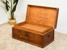 Load image into Gallery viewer, 1910 Antique Solid Oak Tool Chest
