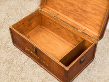 Load image into Gallery viewer, 1910 Antique Solid Oak Tool Chest
