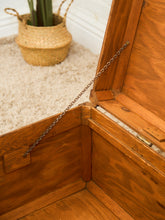 Load image into Gallery viewer, 1910 Antique Solid Oak Tool Chest
