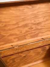 Load image into Gallery viewer, 1910 Antique Solid Oak Tool Chest
