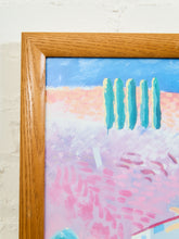Load image into Gallery viewer, DAVID HOCKNEY LRG 1988 LITHO PRINT FRAMED RARE EXHIBT POSTER &quot;NICHOLS CNYN&quot; 1980
