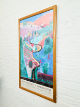 Load image into Gallery viewer, DAVID HOCKNEY LRG 1988 LITHO PRINT FRAMED RARE EXHIBT POSTER &quot;NICHOLS CNYN&quot; 1980

