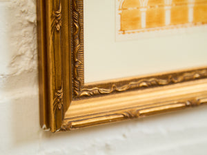 Tranquil Lakeside Landscape in Warm Hues Painting Signed by Imlay