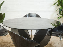 Load image into Gallery viewer, Atomic Smoked Glass Dining Table
