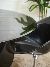 Load image into Gallery viewer, Atomic Smoked Glass Dining Table
