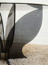 Load image into Gallery viewer, Atomic Smoked Glass Dining Table

