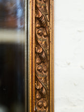 Load image into Gallery viewer, Vintage French Provincial Gold Rectangle Ornate Wood Wall Mantle Mirror
