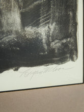 Load image into Gallery viewer, Mid Century Gray Falcon Lithograph Signed by Bryan Nelson
