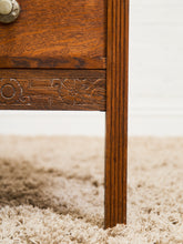 Load image into Gallery viewer, British Arts &amp; Crafts Oak Dressing Table with Mirror
