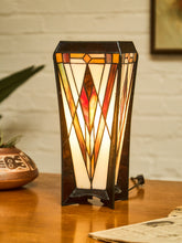 Load image into Gallery viewer, Art Deco Stained Glass Table Lamp
