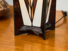 Load image into Gallery viewer, Art Deco Stained Glass Table Lamp
