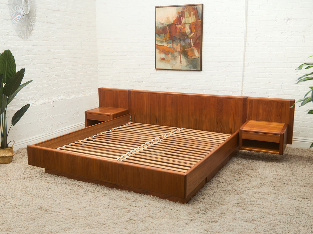 Danish Modern Teak Platform Bed
