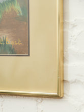 Load image into Gallery viewer, Framed Mid-Century Pastel Landscape by S. Ch st. Bart
