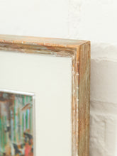 Load image into Gallery viewer, Framed European Street Scene Oil Painting Signed
