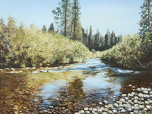 Load image into Gallery viewer, Tranquil River Landscape Oil Painting
