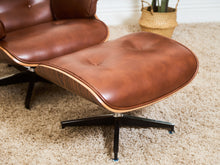 Load image into Gallery viewer, Iconic Chair and Ottoman in Cantina Saddle
