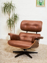 Load image into Gallery viewer, Iconic Chair and Ottoman in Cantina Saddle
