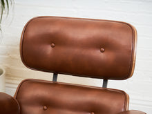 Load image into Gallery viewer, Iconic Chair and Ottoman in Cantina Saddle
