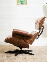 Load image into Gallery viewer, Iconic Chair and Ottoman in Cantina Saddle
