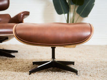 Load image into Gallery viewer, Iconic Chair and Ottoman in Cantina Saddle
